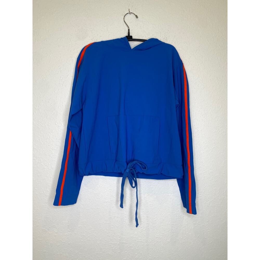Kinona Hit The Range Longsleeve Golf Hoodie Blueberry Blue EUC Sz S Stretchy